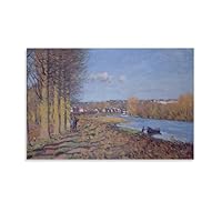 Amazon.co.jp: サン・マルタン運河の眺め、パリ、1870年 アルフレッド