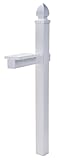 Architectural Mailboxes Whitley Plastic Mailbox Post, Compatibility Code A, B, C, WP000WAM, White