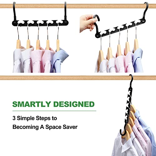 6-Pack-Closet-Organizers-and-Storage,Sturdy Organization-and-Storage-Hangers-Space-Saving for Wardrobe,Dorm-Room-Essentials for College Students Girls Smart Clothes Hanger