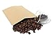 Awe Package High Barrier Natural Kraft Paper Stand up Zipper Coffee Pouch Bag with Valve (25, 16 OZ)