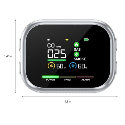 Detector de seguridad 6 en 1 con sensor magnético para protección interior del hogar 7