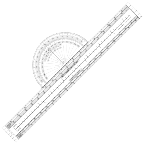 Pen Plotter Fixed Plotter for Pilots Accurate Scale Aviation Navigation Plotters Flight Planning Routes Tools for Pilots Transparent