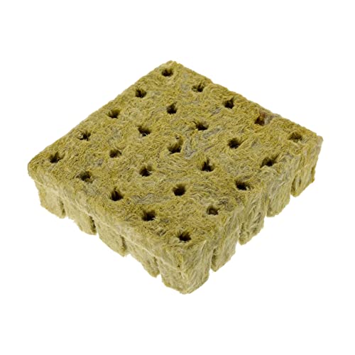 Hemobllo Blocchi Nutritivi per Piantine da Talea 25 Pezzi 25x25x40mm per Vivaismo e Trapianto Materiali Degradabili per Coltura Fuori Suolo Fiori Ortaggi e Piante Verdi