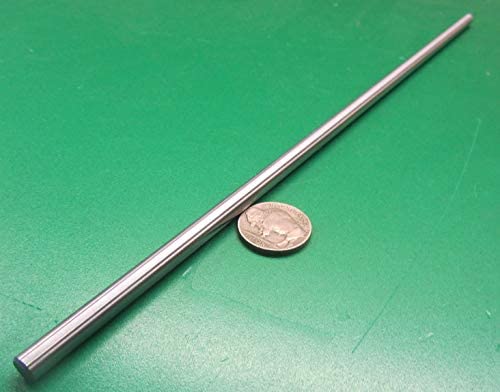 Chrome Plated 1045 Carbon Steel Shaft 1/4" Diameter x 12" Long 1 pcs