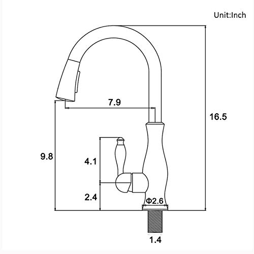 Robinet à commande tactile avec douchette extractible pour évier - 7