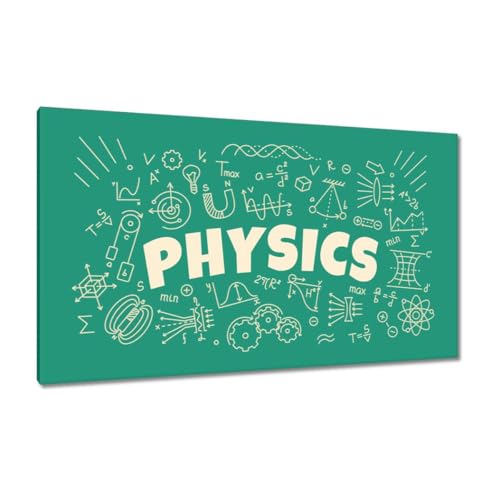 Peinture imprimée sur toile classe de physique déco murale tableau 120x70