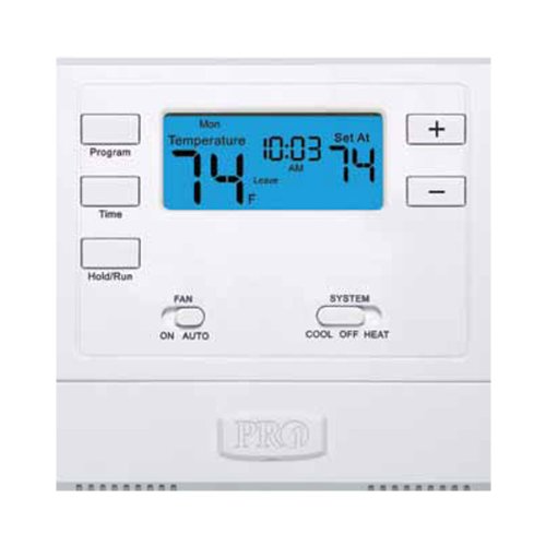 PRO1 IAQ T715 5/1/1 Programmable Electronic Thermostat, White