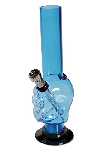 Bong * * * PACK LUXE * * * ® acrylique de Bong 'Tête de Mort Skull', couleurs assorties, hauteur 200 mm