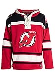 47 Brand NHL New Jersey Devils Eishockey Hoody Hoodie Kaputzenpullover Sweater Lacer Jersey Trikot Hooded (XL)