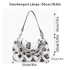 Pandalein Sac à bandoulière d'hiver en fausse fourrure pour femme - Sac de soirée moelleux - Sac à main en peluche - Sac à main à chaîne - Sac à main en peluche - Sac à main pour mariage, bal de fin #2