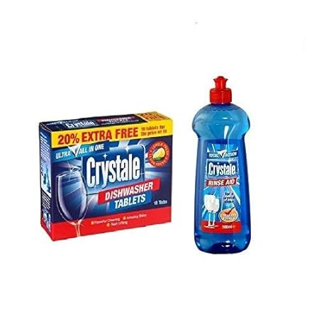 Crystale Starter Combo - Rinse Aid & Dishwasher Tablets Combo