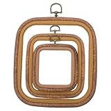 Cercle à broder pour diverses techniques : que vous pratiquiez le point de croix, la broderie à la main ou le crochet, ce cadre à broder est idéal. cercle à broder carré