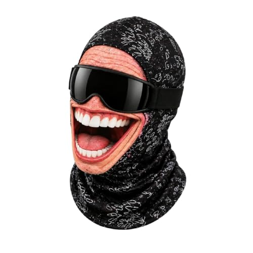 Funny Ski Mask Realistic Full Face Balaclava Old Man Ski Mask - image 1