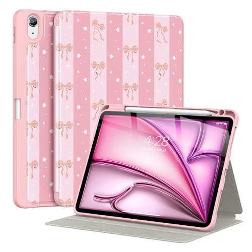 Étui portefeuille iPad Air 11 M4 2026 coque TPU souple iPad Air 5 10.9 porte-crayon