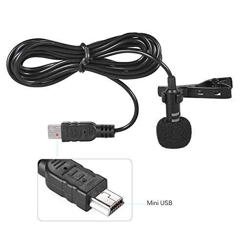 Microfone de Lapela - Mini USB - Stereo - Acessorios Actiom Cams