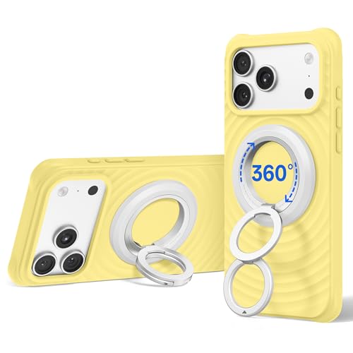 SYNCWIRE MagSafe�p�X�}�z�����O - 360°��] �}�O�Z�[�t �����O ���ʃ}�O�l�b�g �o���J�[�����O �g�у����O �����͎��C ��/�c�u�� �܂肽���� �p�x���� �ȒP���t��? 2�����^�������O�t �Ή��@�� iPhone 17/16/15/1