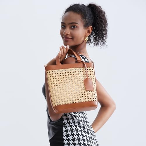 Bolso de Playa de Paja Tejida para Mujer miniatura 6