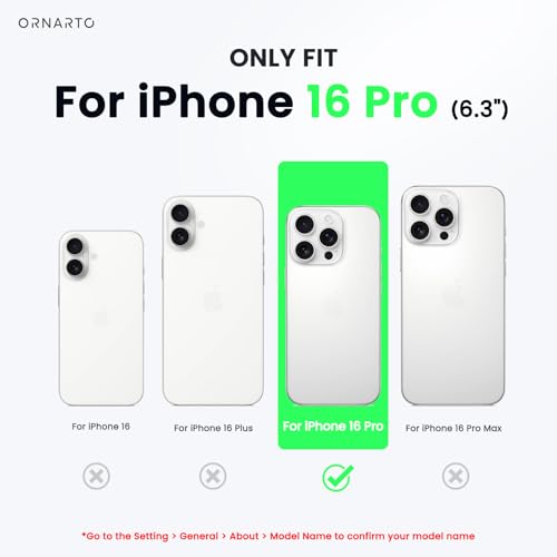 ORNARTO Compatible with iPhone 16 Pro Case 6.3",Liquid Silicone 3 Layers Full Covered Soft Gel Rubber Phone Case,Shockproof Protective Cover 6.3 Inch with Anti-Scratch Microfiber Lining-Chalk Pink by ORNARTO - Image 2