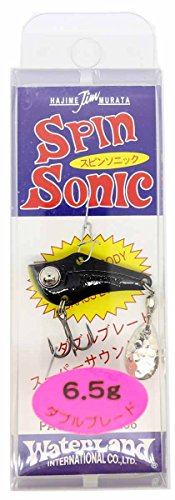 Water Land バイブレーション スピンソニック 35mm 6.5g ダブルB ブラック ルアー