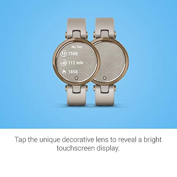 Garmin Lily Sport - Smartwatch Piccolo ed Elegante, 34 mm, Monitoraggio 24/7, App Fitness e Sport, Rose Gold & Light Sand
