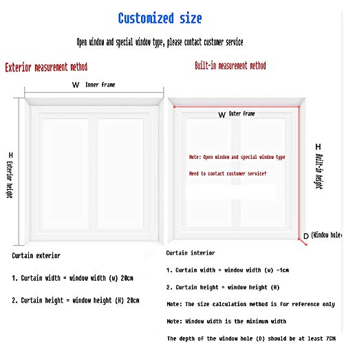 Ynfngxu Waterproof Roller Blinds In Bedrooms-Combined Double Curtains, Transparent Or Opaque-Easy To Install,60Cm/80Cm/100Cm/ 120Cm/140Cm（No Punching） (Size : 120X220Cm) #TOP3