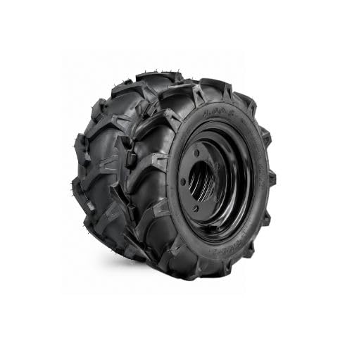 Heavy Duty Power Weeder Tyre, 4.00-8 Size, Agricultural Rubber Tyre for Mini Tillers, Black, Pack of 2-image-15