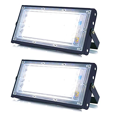 Image of MLD BL2115 10W Led Flood Light AC 220V Waterproof Brick Focus Floodlights for Indoor Outdoor Lights | White | 10 Watt | Pack of 2