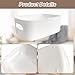 8 Pack Plastic Storage Bins and Baskets, White Storage Containers for Kitchen, Bathroom, Office, Under Sink Organizer, 4 Large and 4 Middle