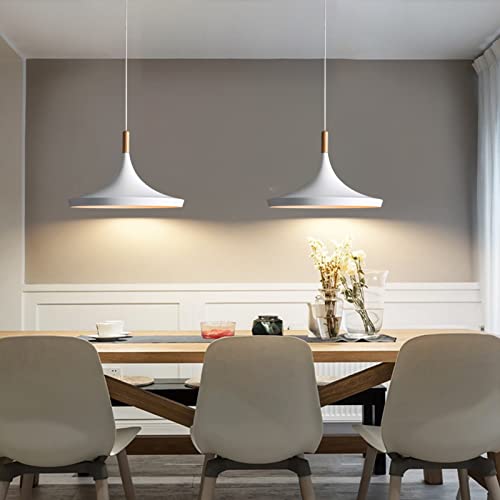 Battery Operated Pendant Light With Remote Control,White Ceiling Pendant Lights Fixtures,Nordic Style Hanging Lamp For Dining Room,Battery Powered Pendant Lighting Fixtures,Bedroom Home Decor #TOP4