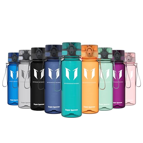 Super Sparrow Trinkflasche - Tritan Wasserflasche - 500ml - BPA-frei - Ideale Sportflasche - Sport, Wasser, Fahrrad, Fitness, Uni… – Ansicht 1