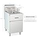 WILPREP Commercial Gas Floor Fryer, 5 Burner Commercial Deep Fryer with 2 Baskets 150000 BTU 100 lb. Capacity 400°F Constant Temperature, Stainless Steel Natural Gas Deep Fryer for Restaurant Kitchen