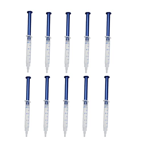 funchic 10PCS 3ML Teeth Whitening Gel Kit, Refills 35% CP Bleaching Gel Tooth Whitener Gels Syringe for Home, Office or Travelling
