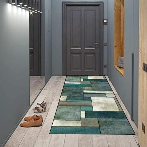 Alfombra dormitorio lavable moderna para pasillos de entrada 5