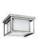 Sea Gull Lighting 79039EN3-57 Hunnington Contemporary Two-Light Outdoor Ceiling Flush Mount Outside Fixture, Weathered Pewter Finish