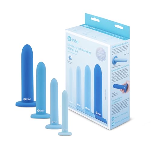 B-Vibe Essentials - Silicone Anal Training Dilator Set, Butt Plugs and Anal Toys, Sex Toys for Adults