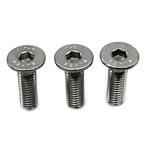 Image of Fullerkreg 18-8 Stainless Steel Hex Drive Flat Head Screw M5 x 0.8 mm Thread, 12 mm Long,Packs of 100