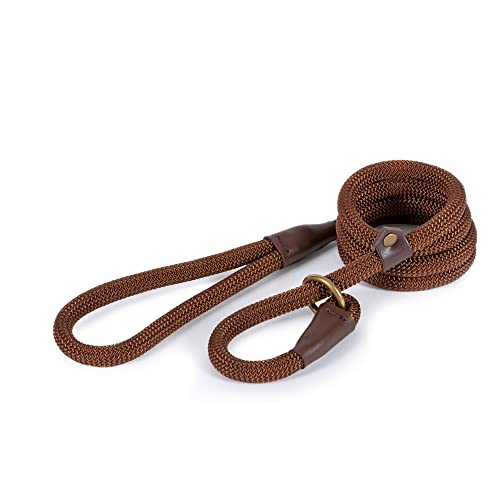 Ancol Deluxe en Nylon Laisse Lasso en Corde, Marron
