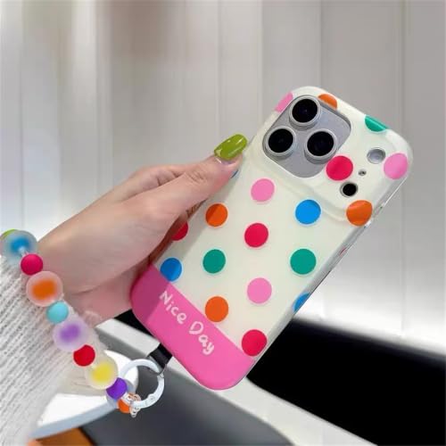 Hasiru �X�}�z�P�[�X �ɓK������ iPhone 16ProMax ���킢�� �}���`�J���[ �h�b�g�� �g�уJ�o�[ �J���[�r�[�Y ��t�� [���s�A���i]