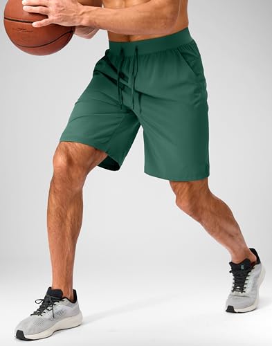 Image of Soothfeel Men's Running Shorts with Zipper Pockets 9 inch / 7 inch / 5 inch Quick Dry Eight Basketball Gym Workout Athletic Shorts