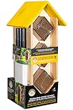 JCs Wildlife Save Our Bees Please 3-Teir Diamond Yard Stake Mason Bee House