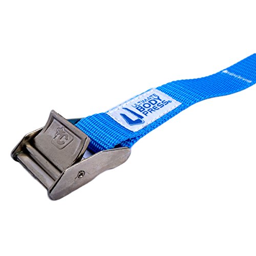 Ultimate Body Press Wood Gymnastic Rings with Upgraded Easy Thread Buckles and Indexed Straps, 1.25-Inch