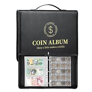 MUDOR Münzsammelalbum 310 Taschen Schwarz