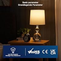 FLSNT Dimmbar E27 LED Warmweiss, A60 LED Spiral Filament Edison Glühbirne Vintage, 4W(Ersetzt 25W), 150LM Deko Glühbirne, 1800K Warmweiß, Rauchgrauglas, 2 Stück – Ansicht 5