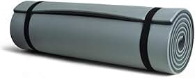 NTK, Colchonete Mat em EVA Leve e Compacto 1,8m x 50cm x 10mm, Ideal para Camping e Atividades Externas, Cinza