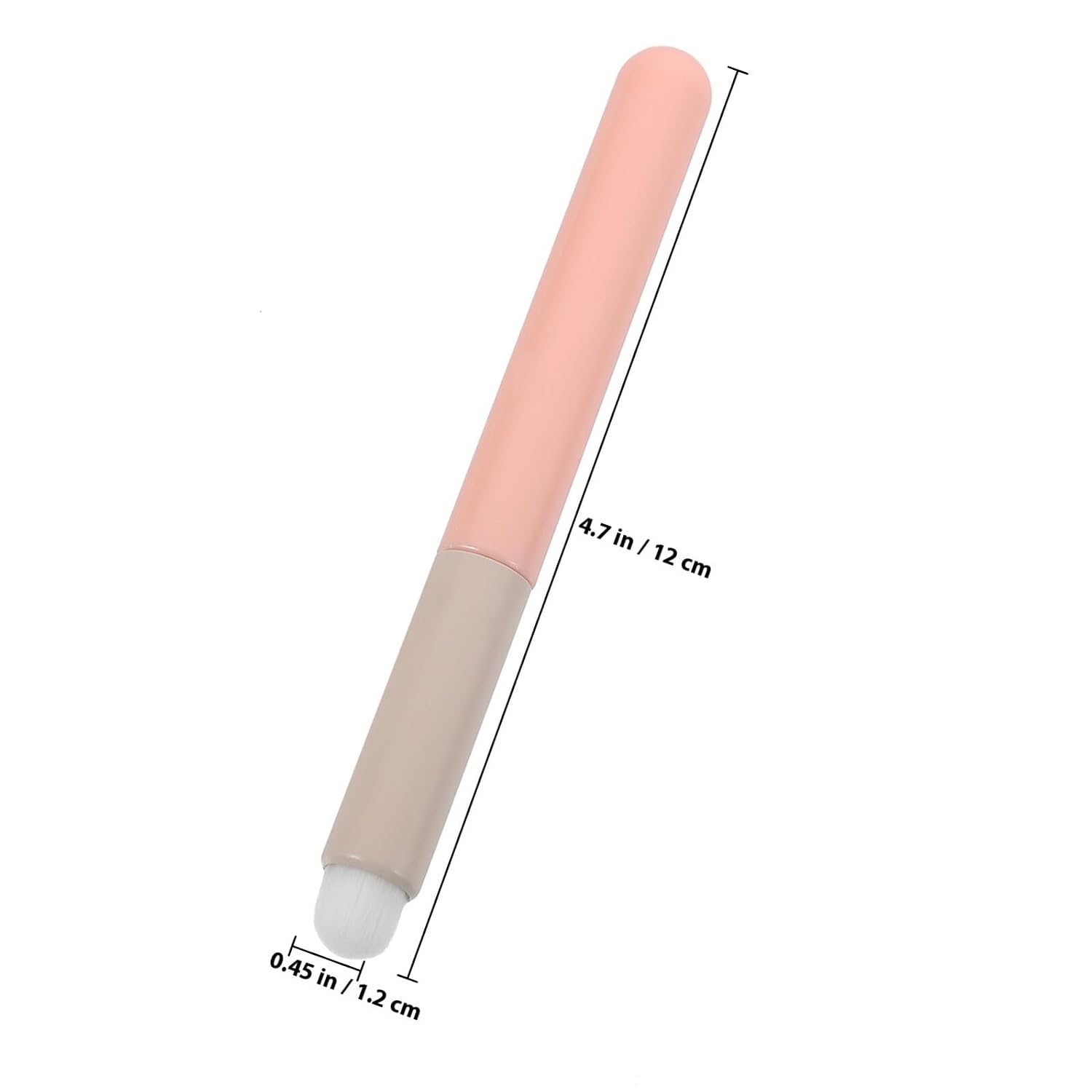 Luxshiny 3pcs Lip Brush Set with White Bristle round Head Pink Handle Lipstick Applicators for Women Portable Lip Balm Makeup Tools for Travel and Daily Use image 2