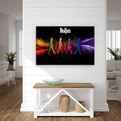 REOTTO Poster des Beatles sur toile – Impression d’art moderne pour chambre à coucher – 50 x 75 cm - Les Beatles, Paul McCartney, John Lennon, RIngo Starr, George Harrison REOTTO Poster des Beatles sur toile - Impression d'art moderne pour chambre à coucher - 50 x 75 cm – Image 4