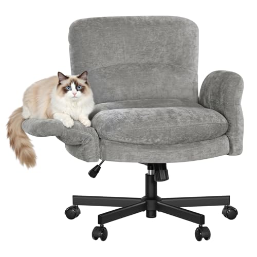WOLTU Chaise de Bureau avec Accoudoirs Réglables sur 5 Niveaux, Fauteuil de Bureau Ergonomique,...