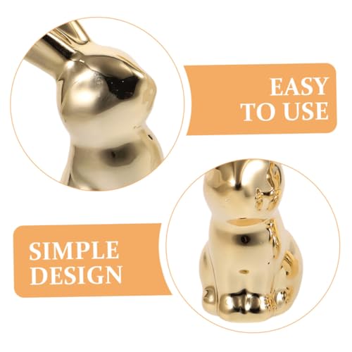 Figurines de lapin en céramique faites main pour une décoration chic