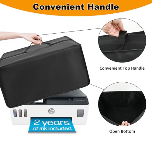 Kasasymion Printer Dust Cover for HP Smart -Tank Plus 651 Wireless All-in-One Ink -Tank Printer, Anti-static Water-proof Dust-proof Protective Case (18.2×20.6×9.1in) - Thumbnail 5