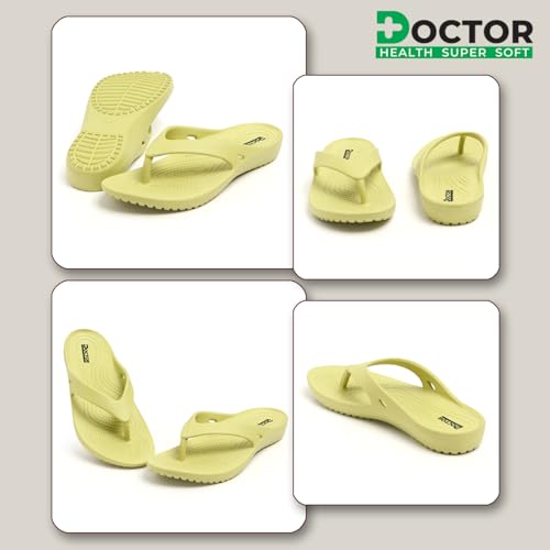 Image of DOCTOR HEALTH SUPER SOFT Women Ultra Soft Cushion Footbed Slipper | Comfortable Light Weight Waterproof Slippers |Adult Flip Flops Mild Acupressure | All Day Wear